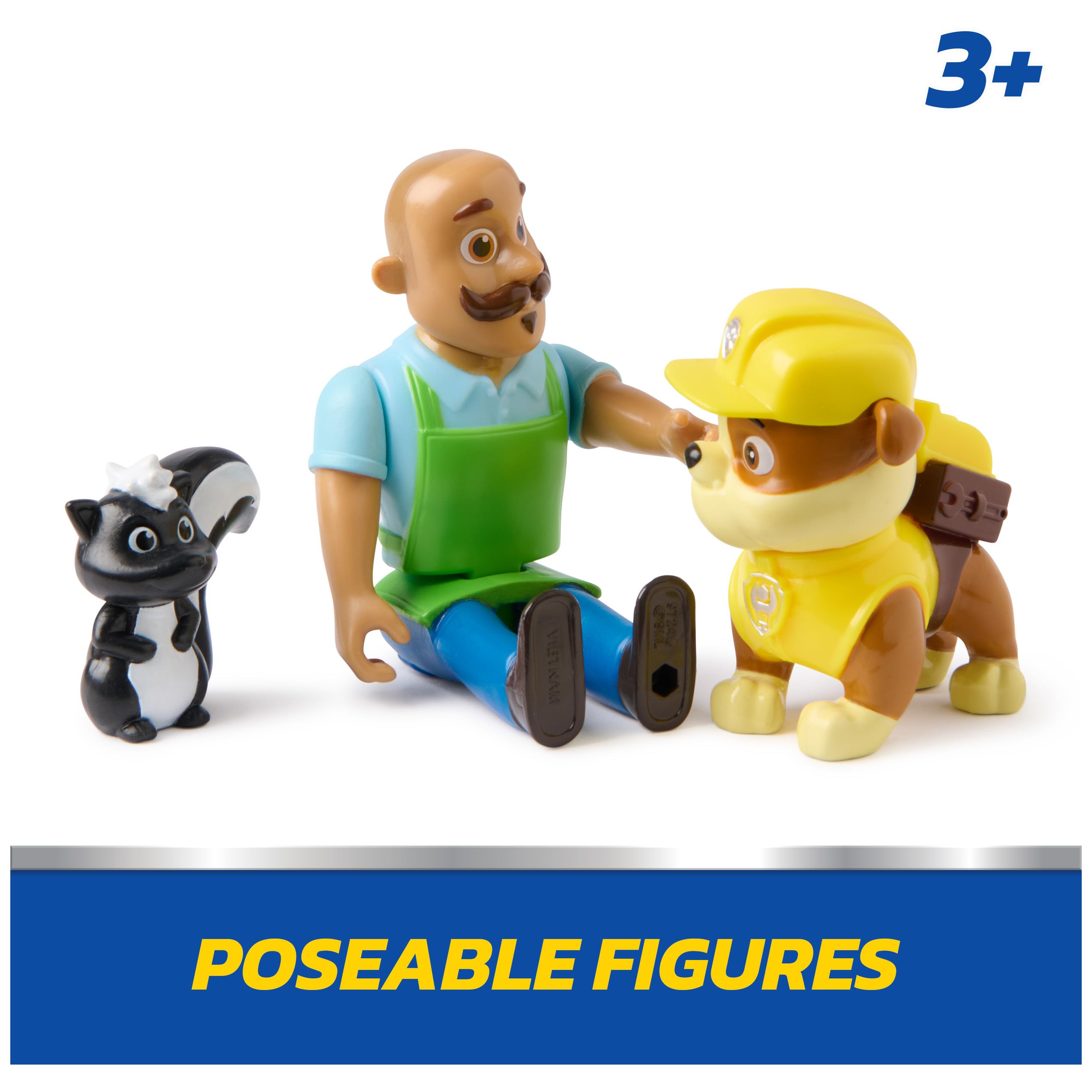 Amazon.co.jp: PAW Patrol Rubble & Mr. Porterフィギュアパック